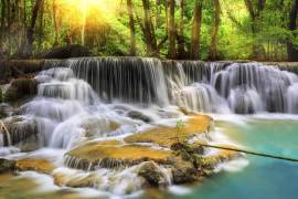 Erawan Waterfall in Kanchanaburi Province